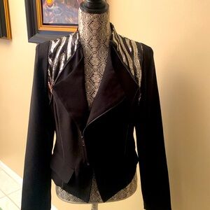 Poetry Black silver jacket with sequin accent